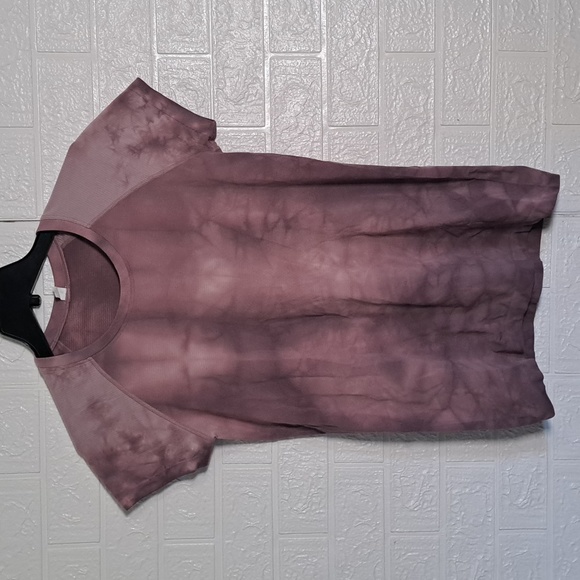 Lululemon Swiftly Tech Short Sleeve 2.0 Marble Dye Vintage Plum 10 - Picture 2 of 9